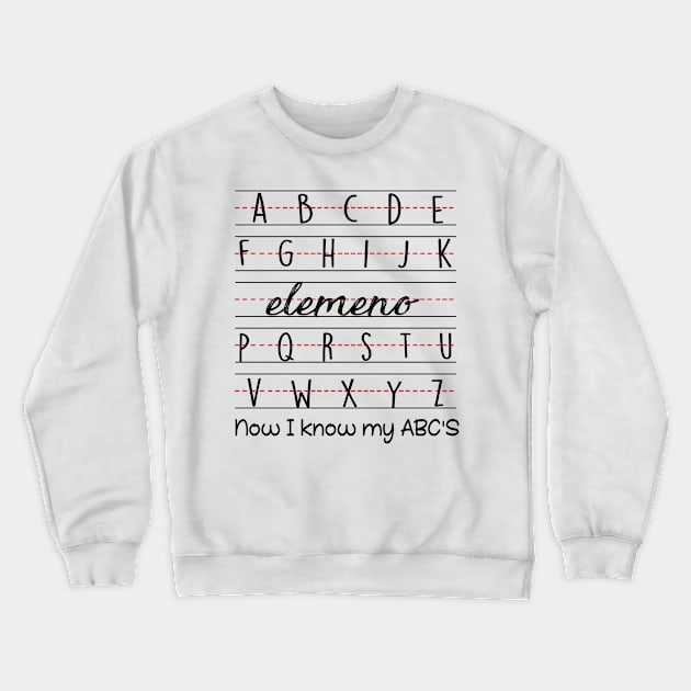 abc alphabet teacher Crewneck Sweatshirt by followthesoul